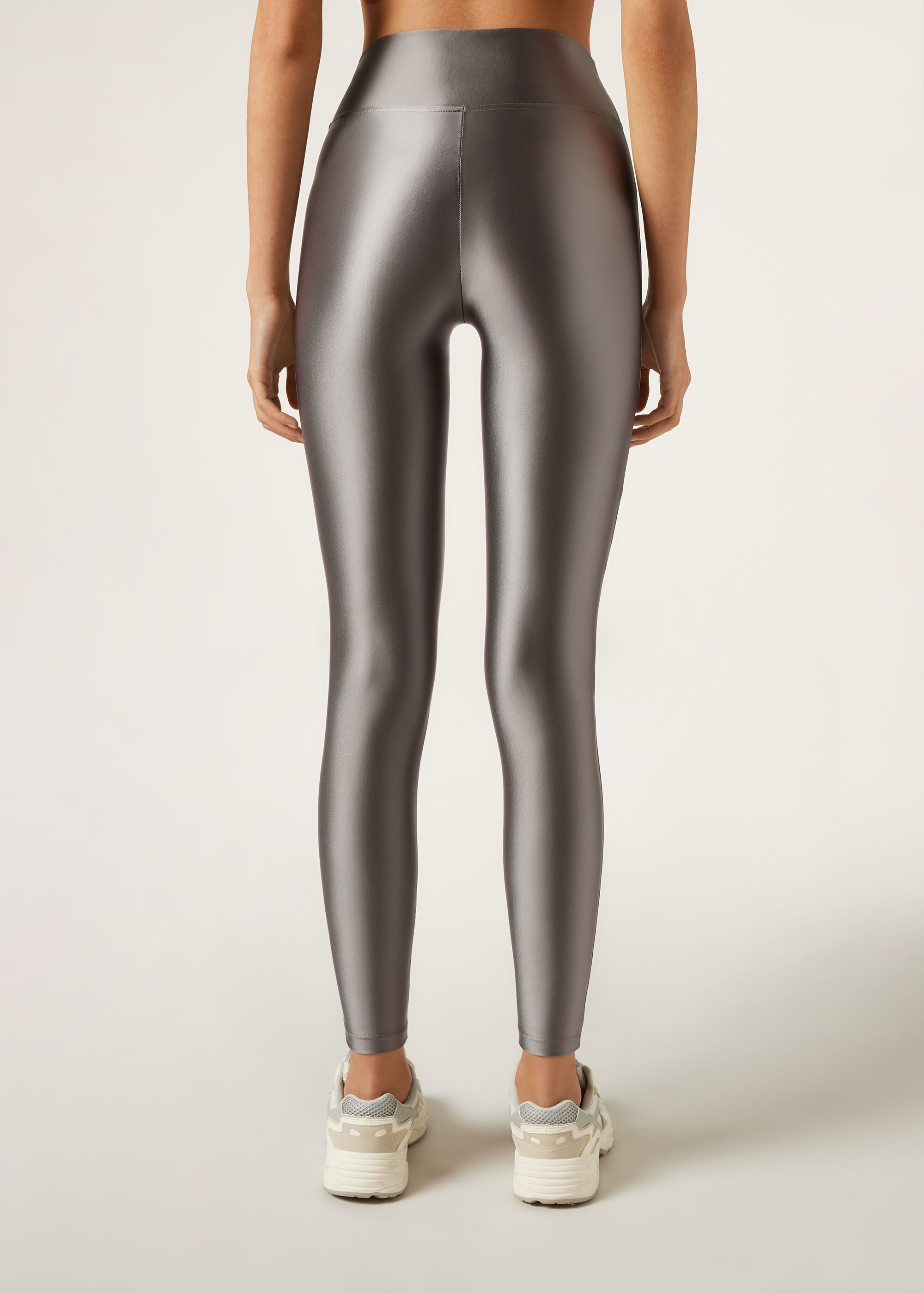 Superglänzende satinierte Leggings