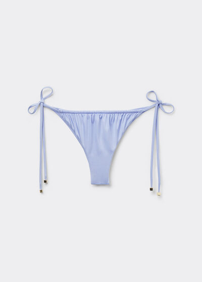 Brazilian-Bikinihose mit schmalen Bändchen Shiny Satin