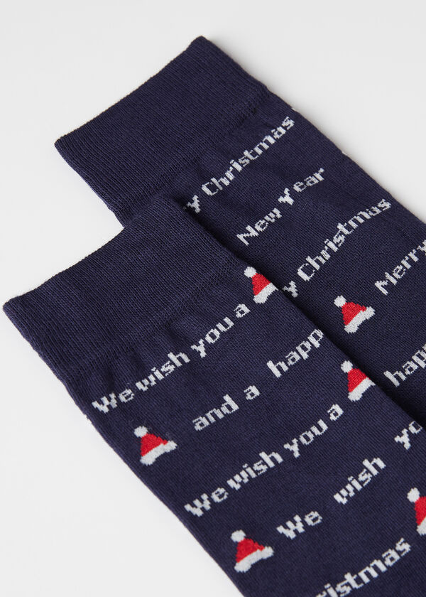 Chaussettes courtes Famille Noël pour homme