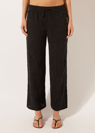 Jacquard Palazzo Trousers