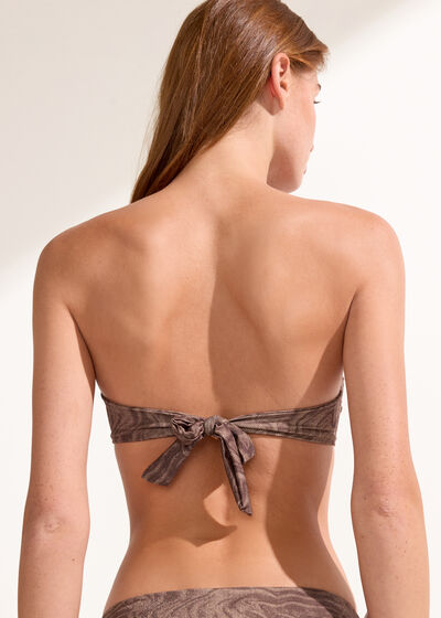 Bandeau Swimsuit Top Dune Blur