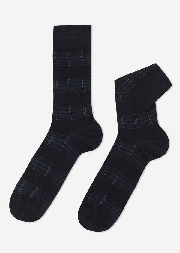 Calcetines Cortos de Hombre en Hilo de Escocia Classic