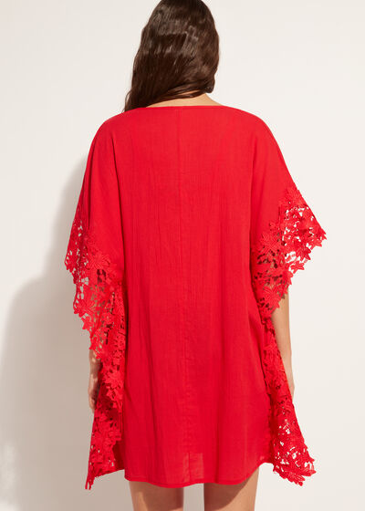 Floral Macramé Lace Caftan