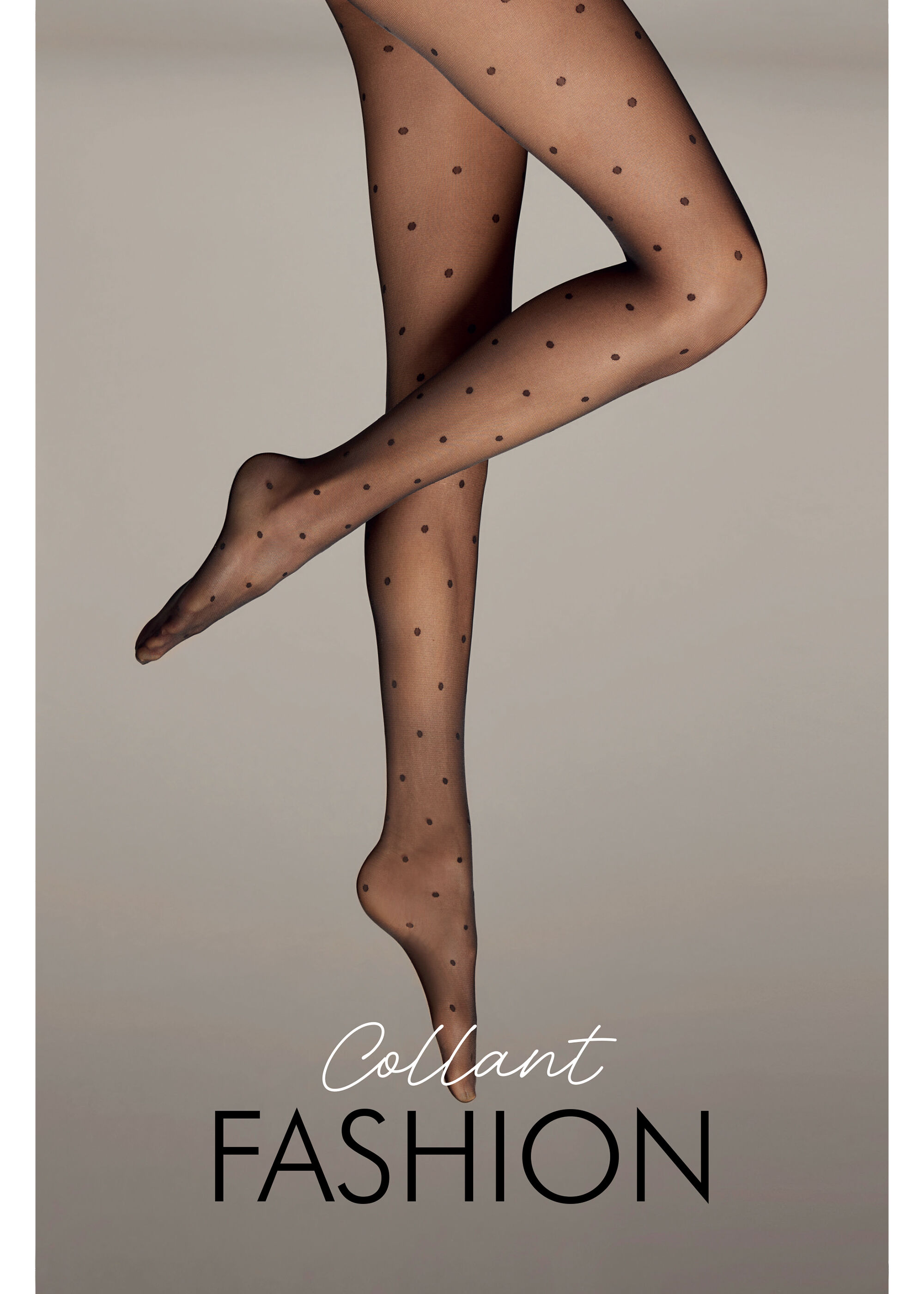 Collant Voile 30 Deniers à Motifs Pois
