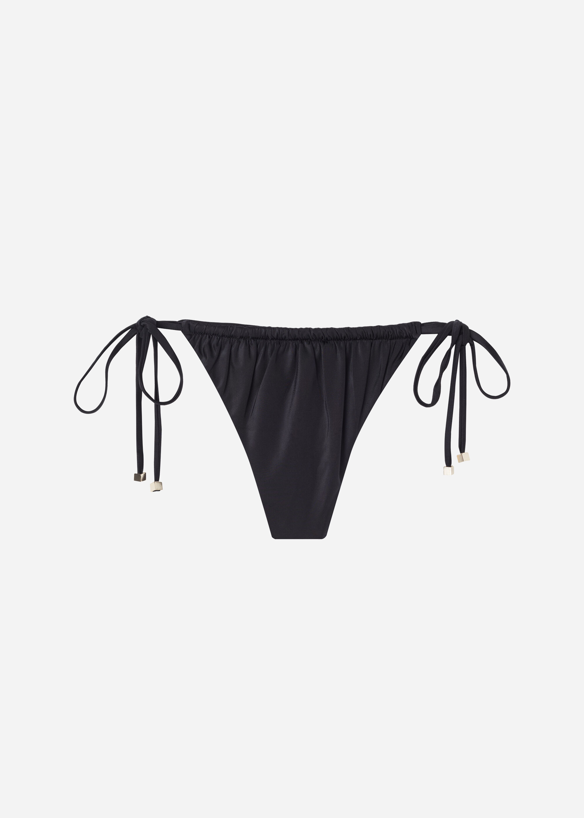 Thong Swimsuit Bottoms Shiny Satin