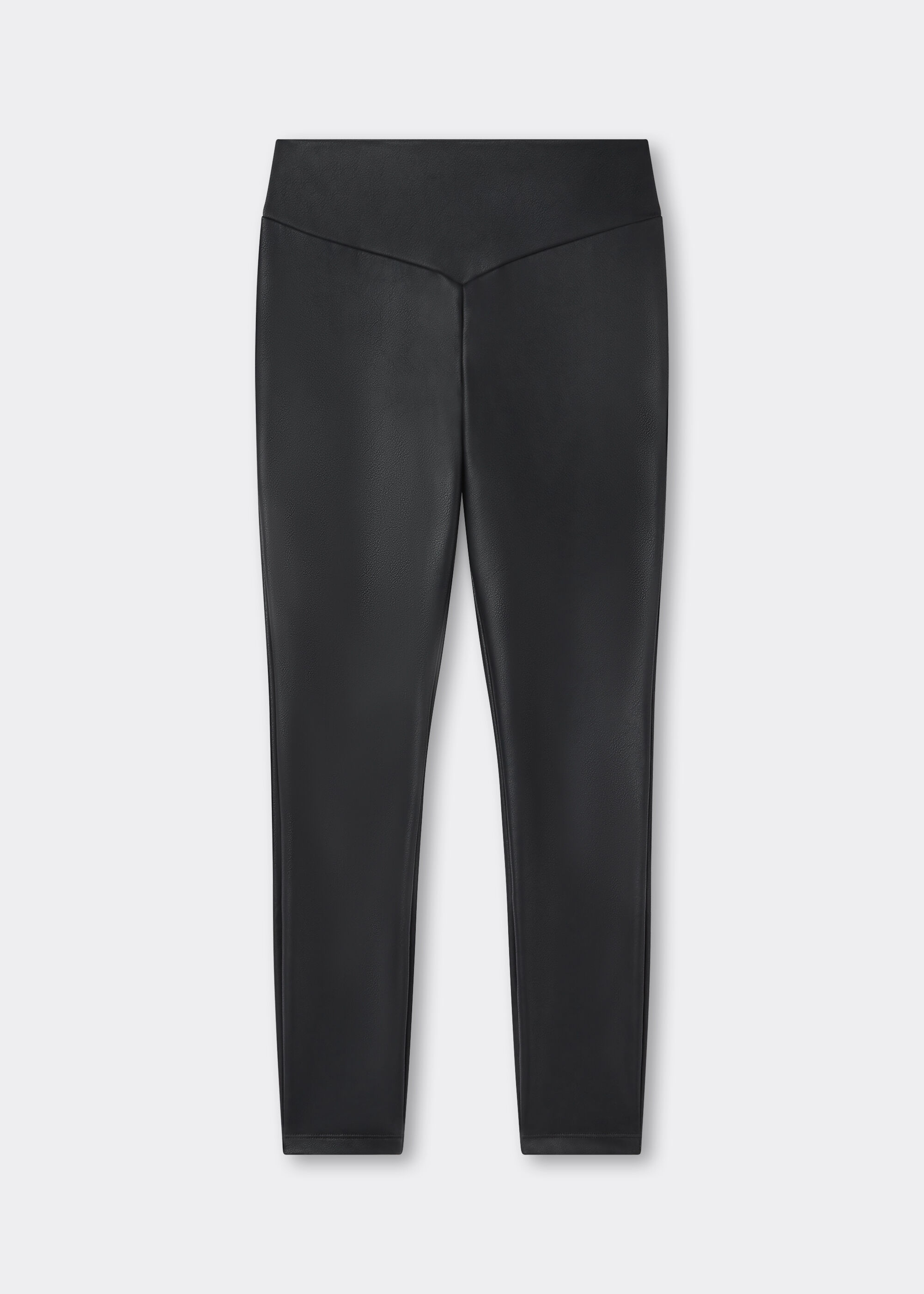 Leggings in Lederoptik