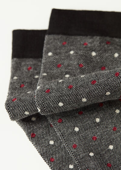 Dot-Pattern Long Socks