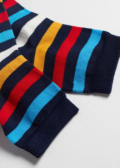 Boy’s Striped Short Socks