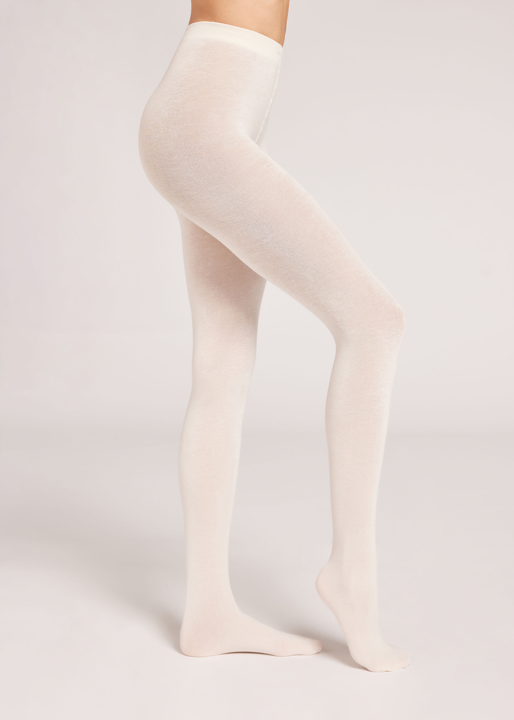 Collant Morbido In Misto Modal E Cashmere
