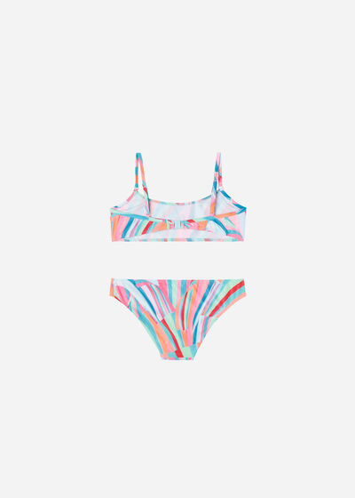 Plavky dvojdielne dievčenské Neon Summer