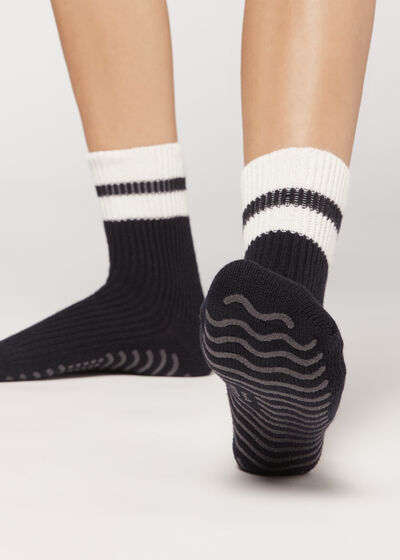 Unisex Non-Slip Socks with Cashmere and Wool