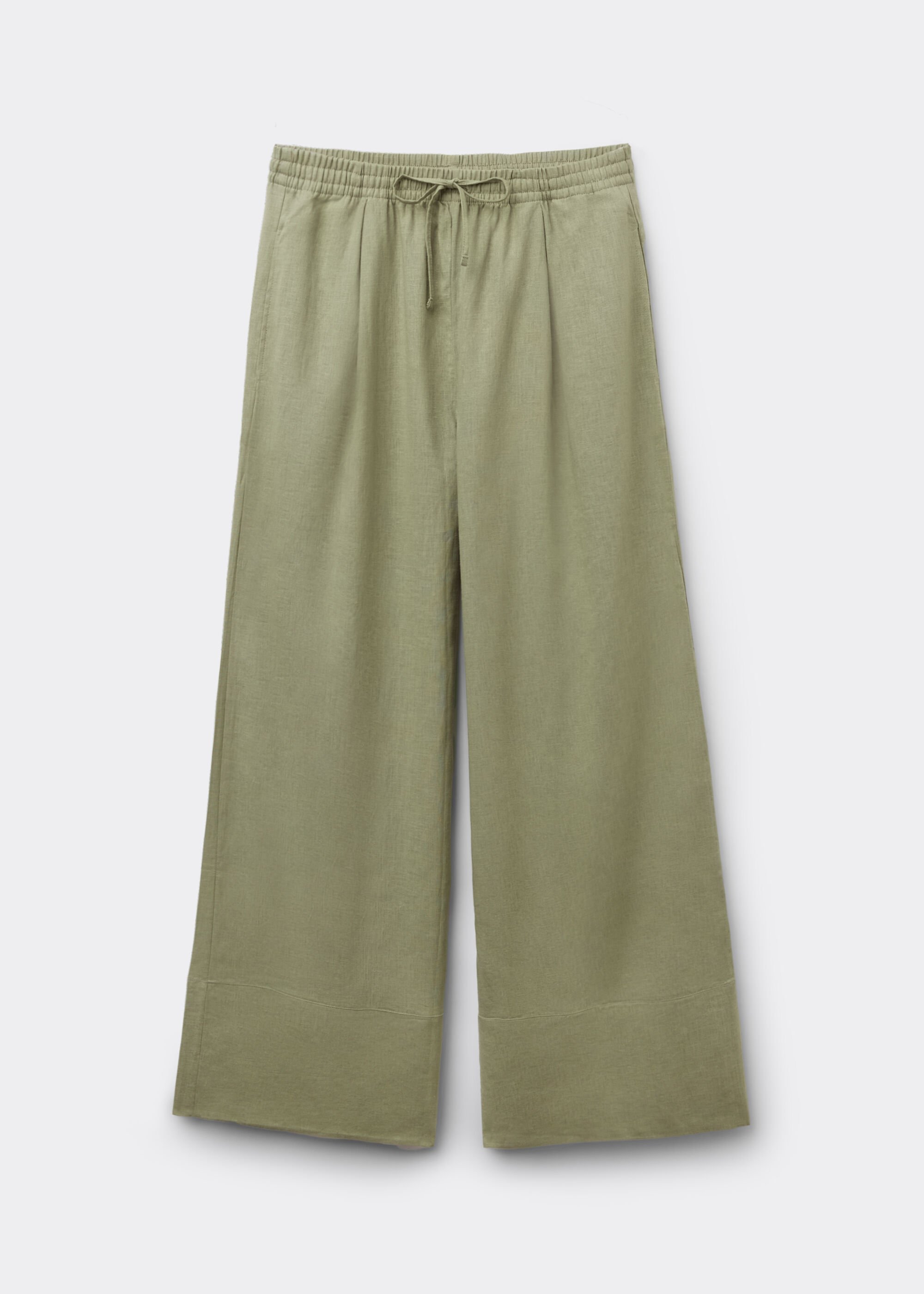 Palazzohose aus Leinen und Viskose