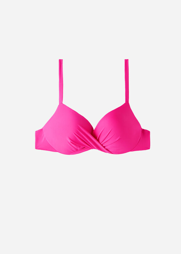 Soft Graduated Super Padded Push-up Swimsuit Top Indonesia