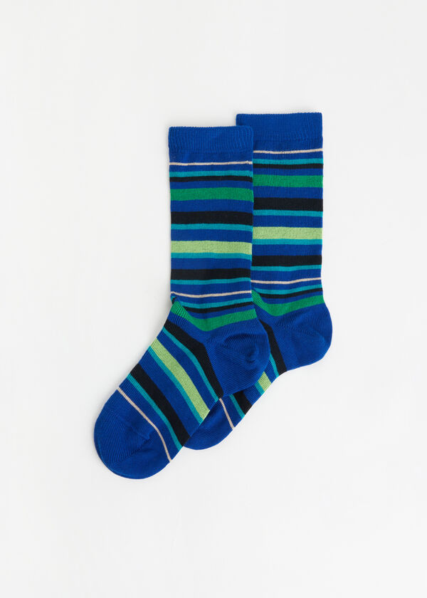 Chaussettes Longues à Rayures pour Enfants