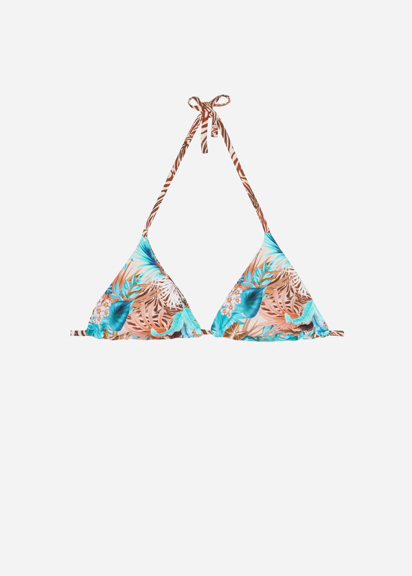 Dvostrani bikini top trokutastih košarica Wild Foliage