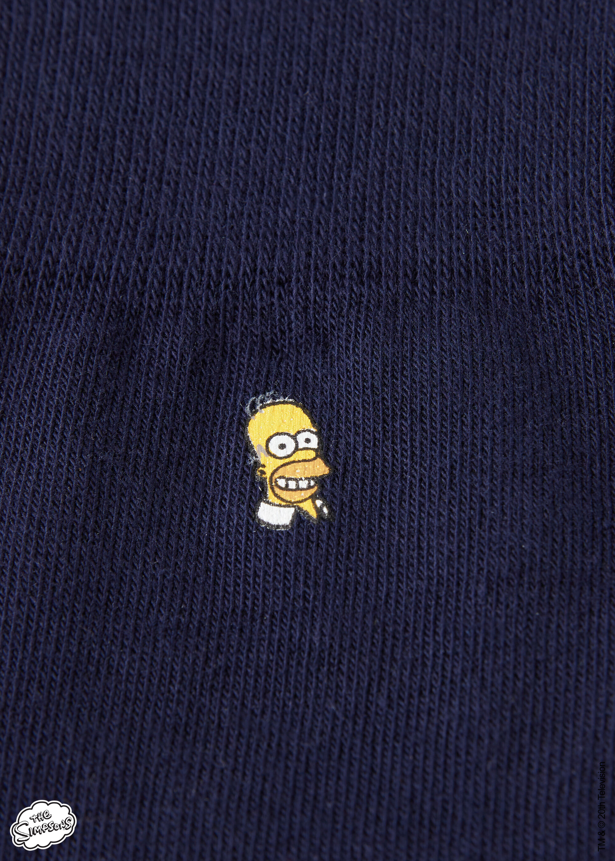 Chaussettes Courtes The Simpson sur l’Ensemble pour Homme