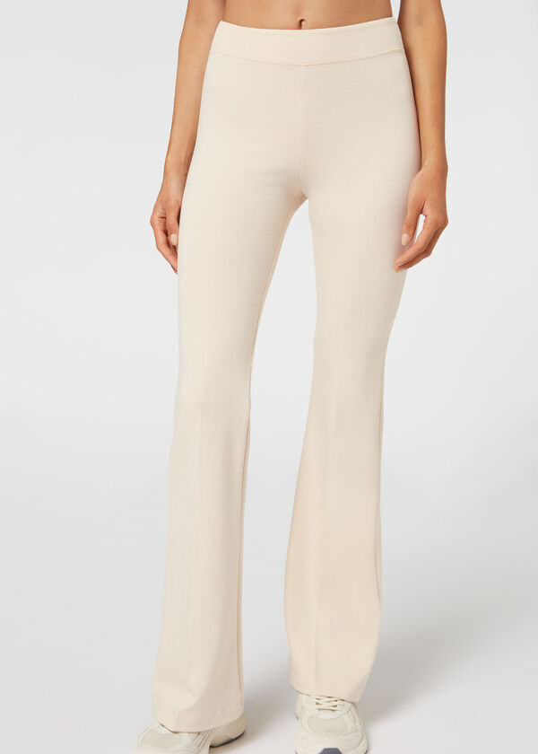 Białe bawełniane spodnie/ legginsy Calzedonia M, Nowy Dwór Mazowiecki