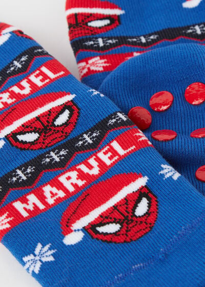 Protuklizne pamučne čarape za dječake, s Marvelovim božićnim motivima