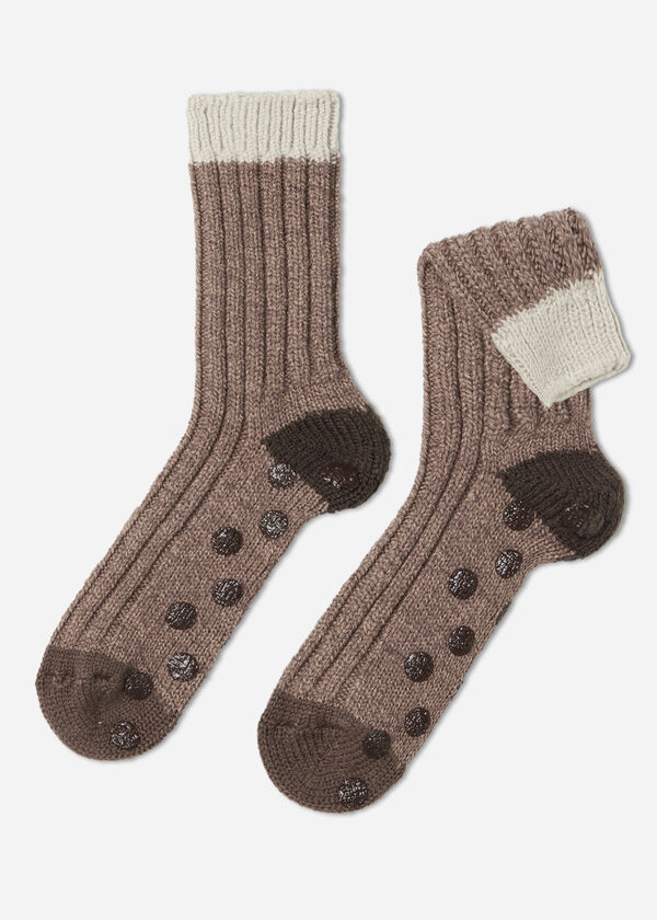 Men’s Patterned Non-Slip Socks