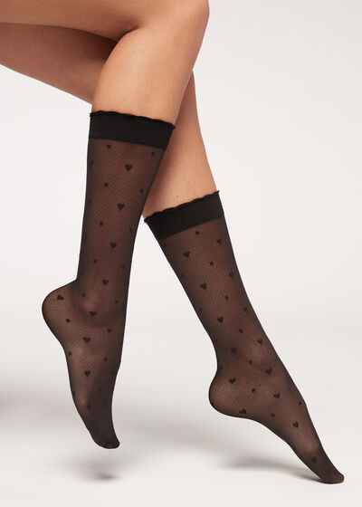 Heart Patterned Micronet Hold-Ups
