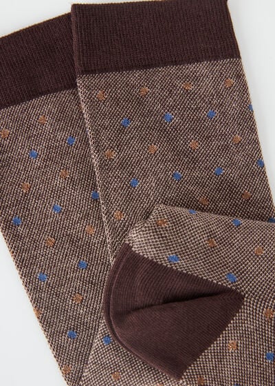 Dot-Pattern Long Socks