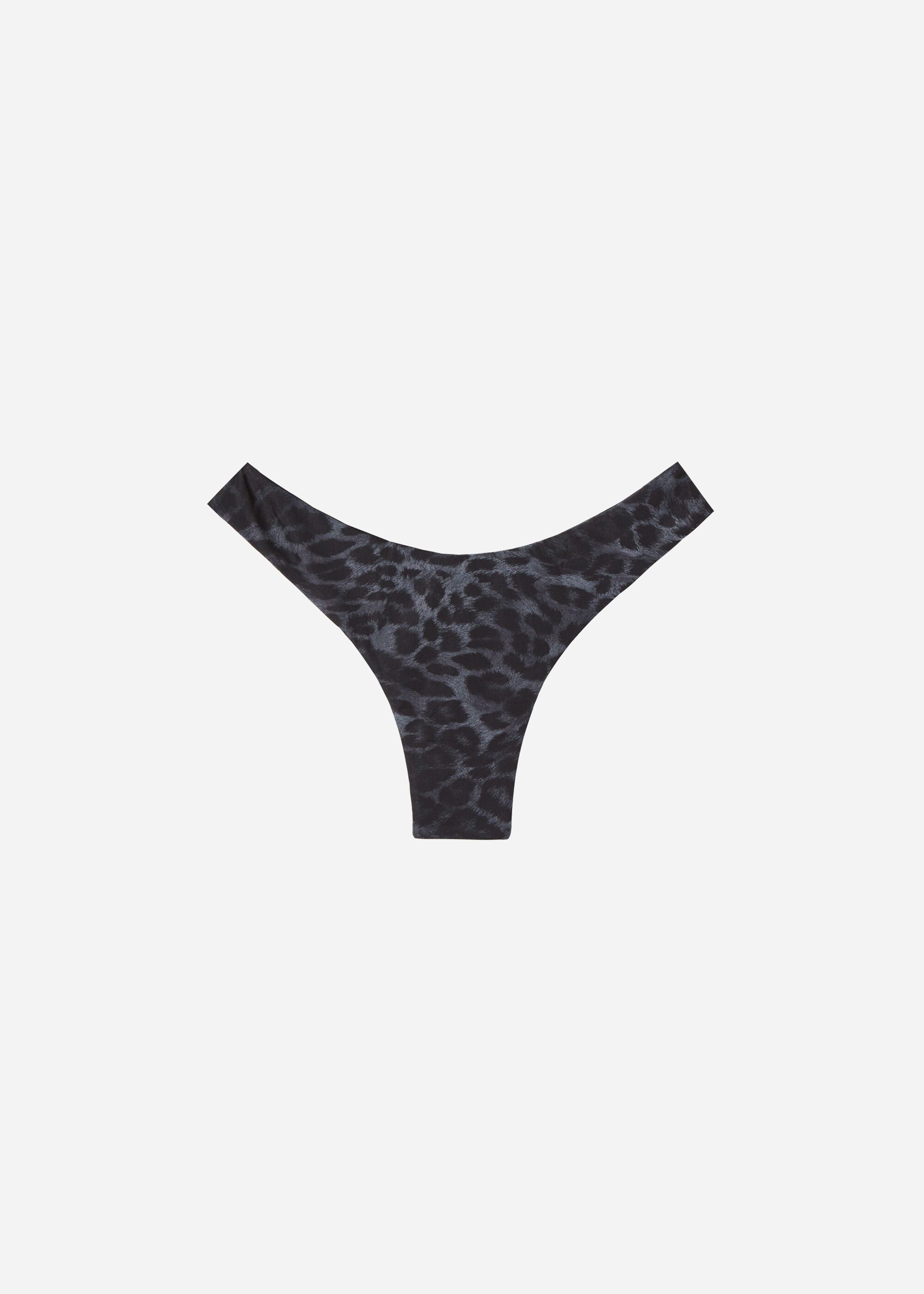 Brazilian-Bikinihose mit hohem Beinausschnitt und Animal-Muster Daloa