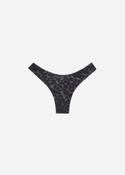 Bas de maillot brésilien échancré animalier Daloa