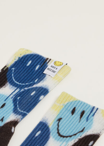 Ανδρικές Κοντές Αθλητικές Κάλτσες με Ψηφιακό Print Smiley®
