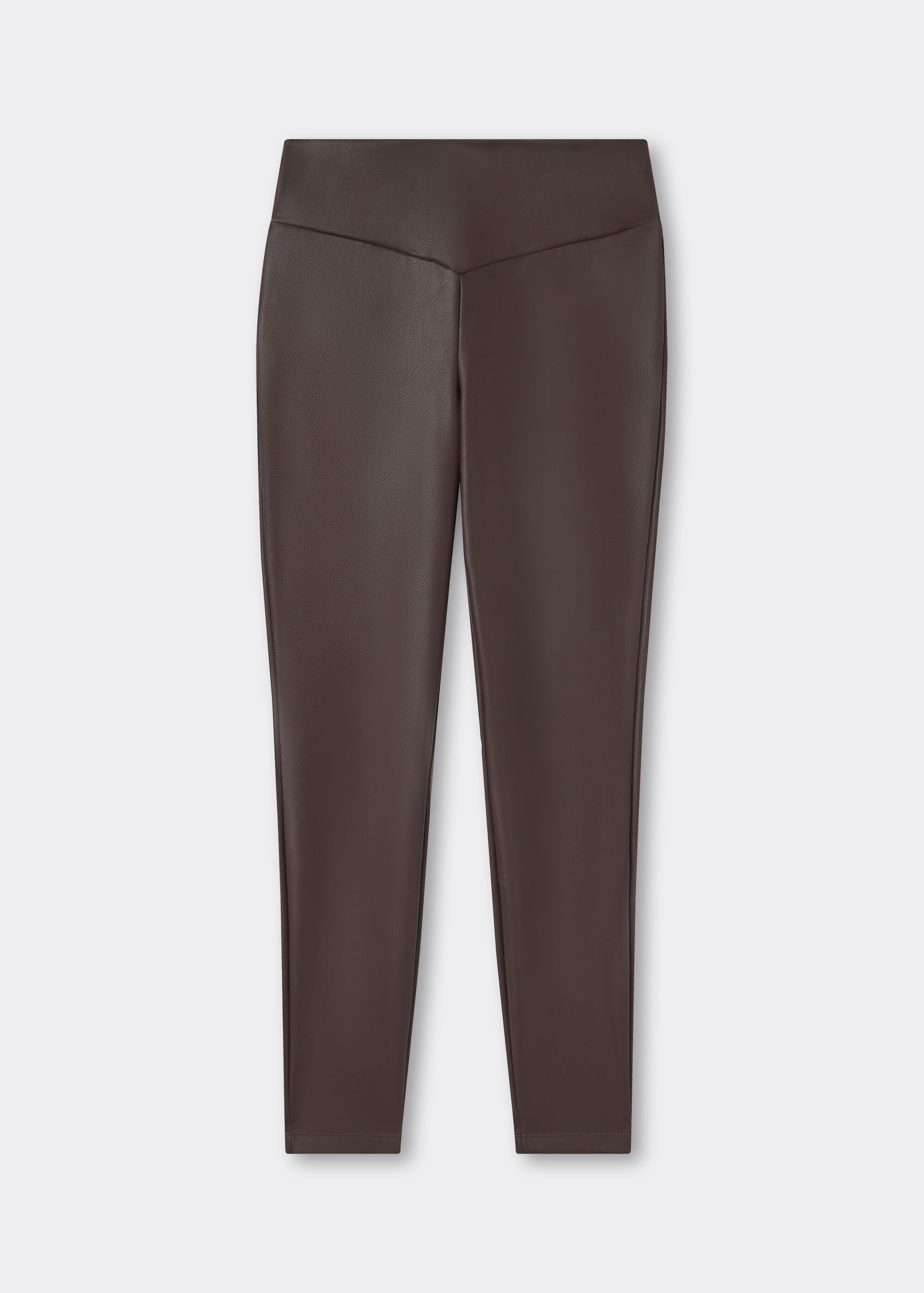 Leggings in Lederoptik
