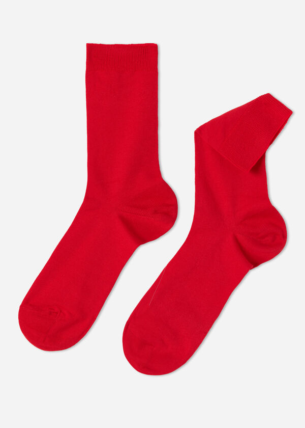 Chaussettes courtes en coton extensible pour homme
