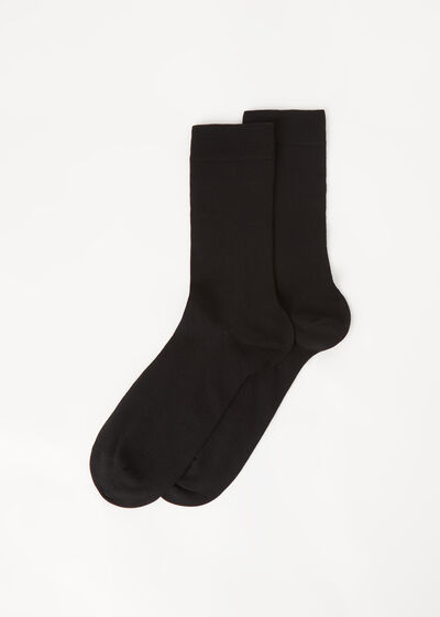 Pánske krátke ponožky z hladkej bavlny
