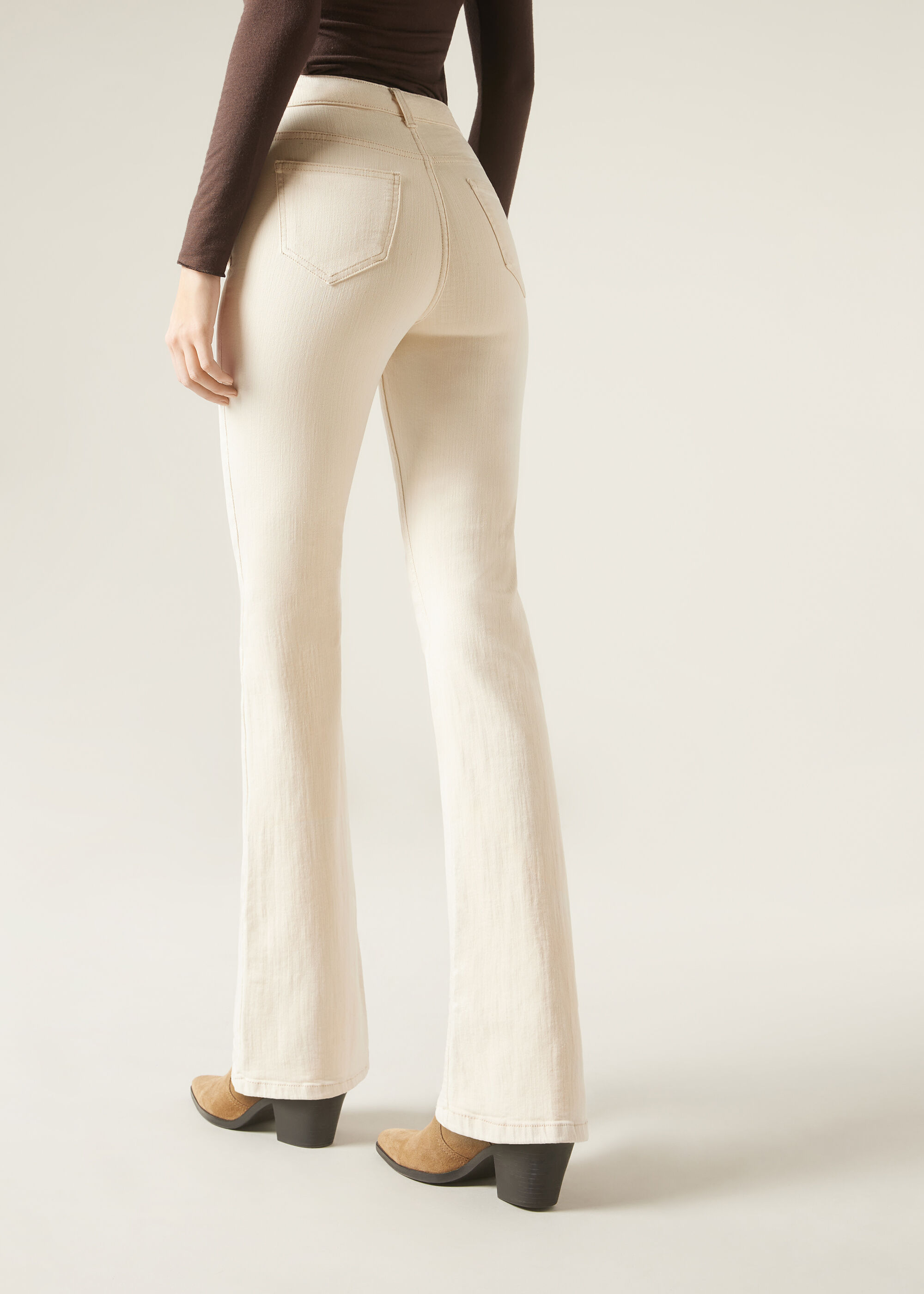 Wijde Elastische Jeans