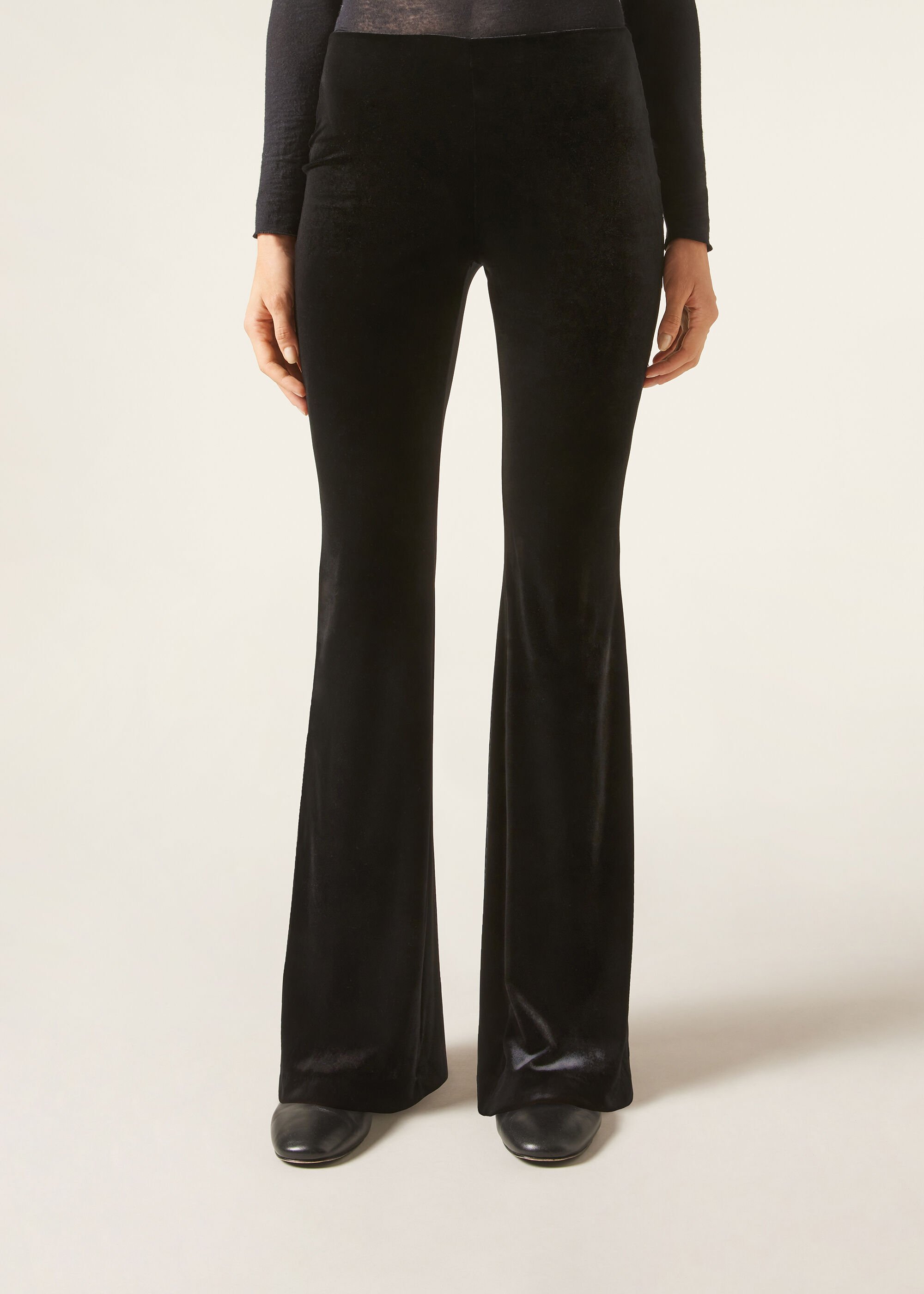 Velvet Flared Trousers