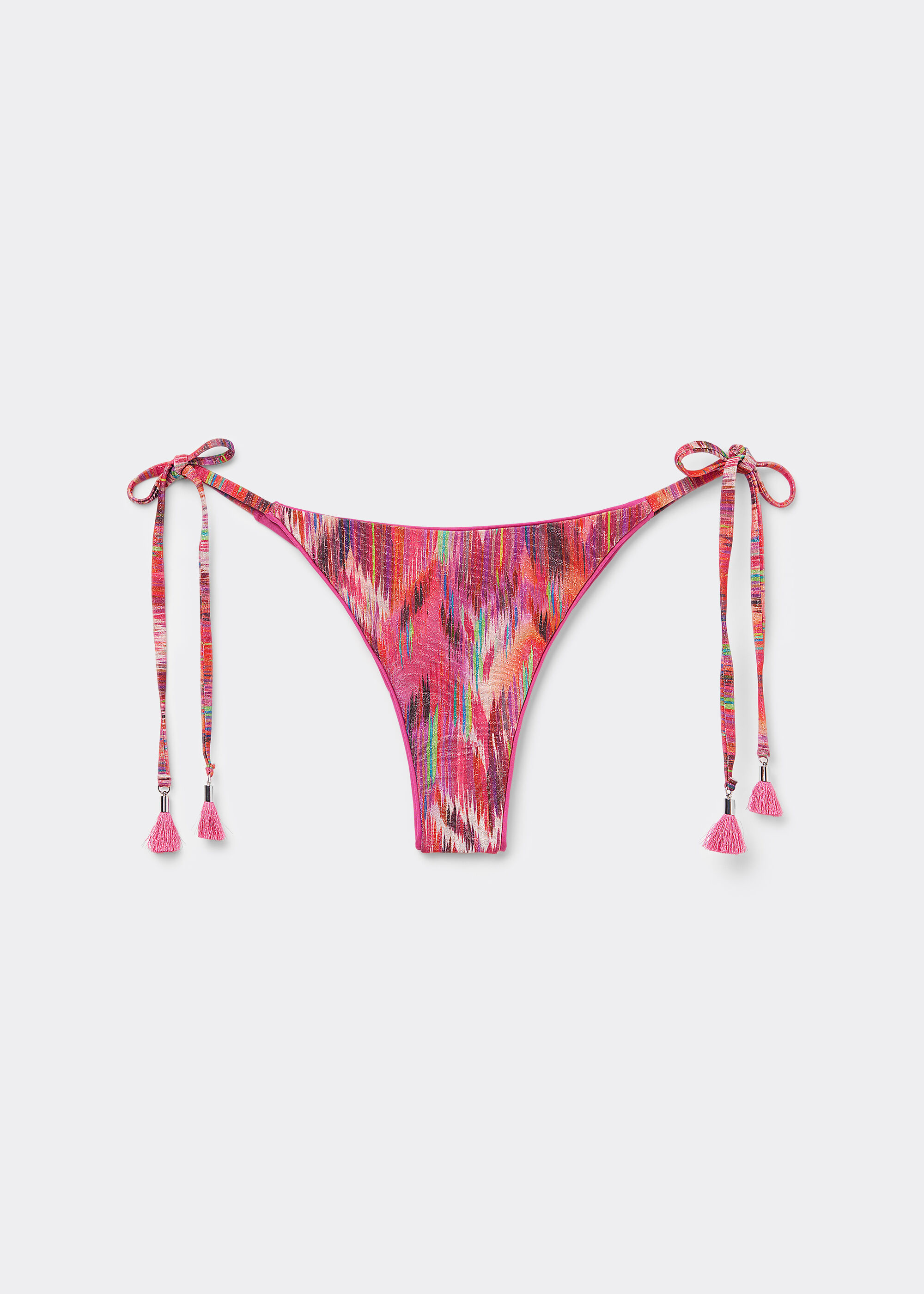 Tie Brazilian Bikini Bottoms Multicolor Ethnic