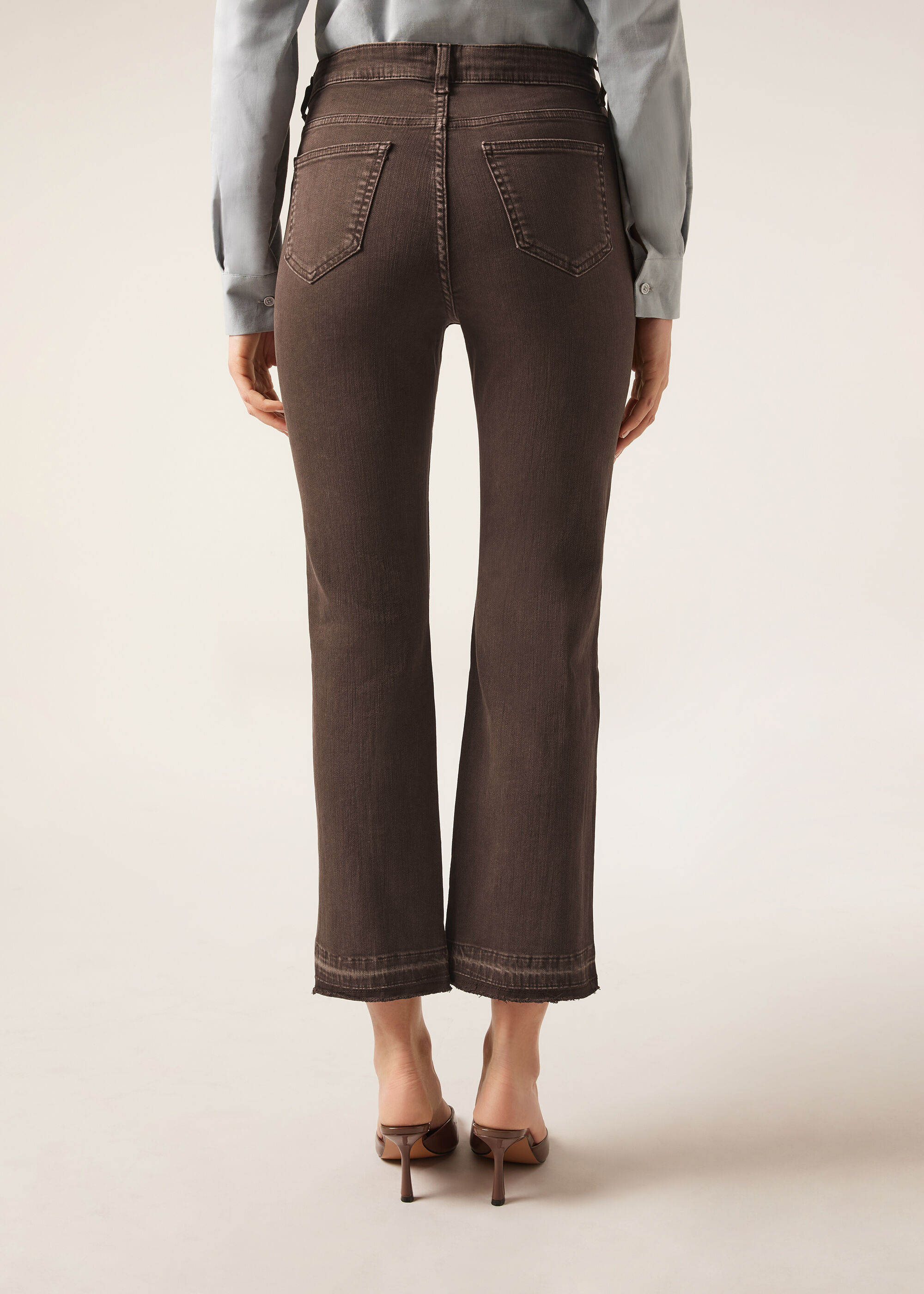 Jeans a Zampa Cropped