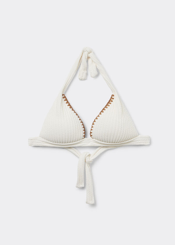 Padded Triangle Bikini Top Bicolor