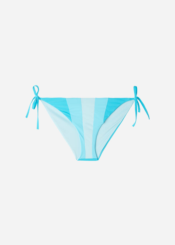 Colour Block Tie Bikini Bottoms Azzorre