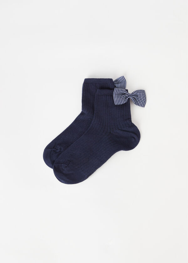 Kratke čarape s mašnom za djevojčice