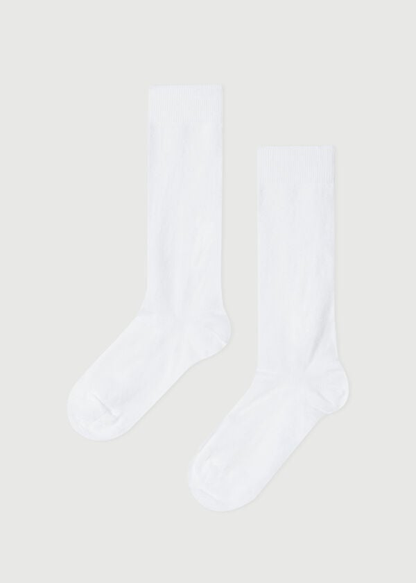 Kids’ Breathable Cotton Long Socks