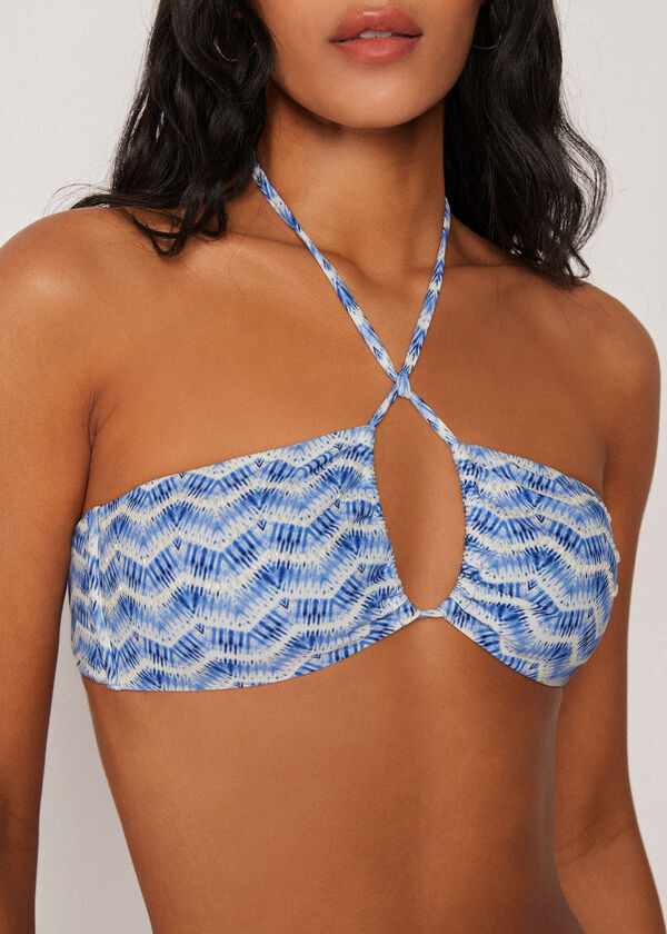 Bandeau Bikini Top Water Reflection
