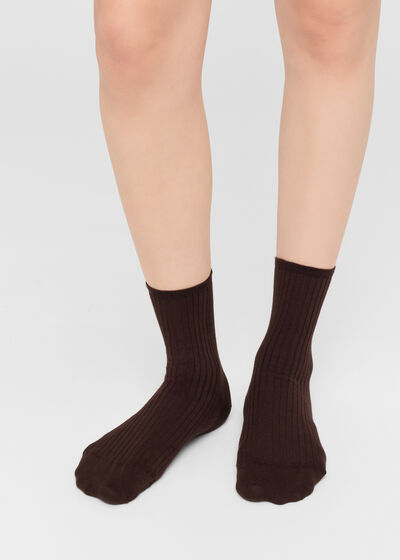 Ribbed Short Socks