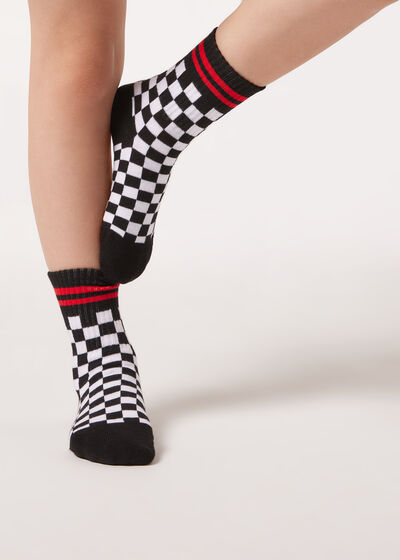Kurze gemusterte Socken für Kinder