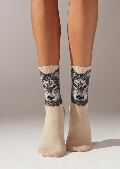 Animal Design Short Sport Socks