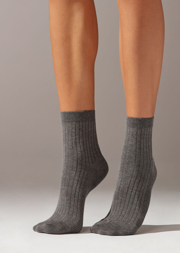 Cashmere Blend Short Socks