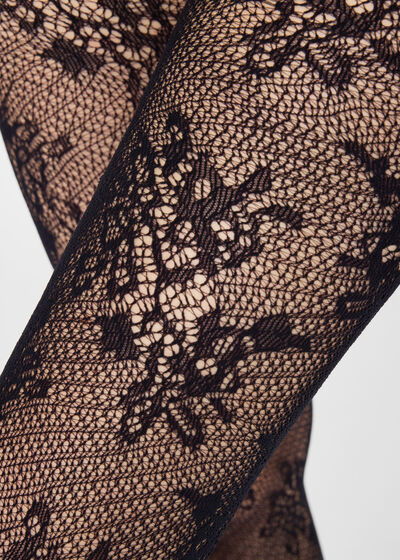 Floral Lace Tights