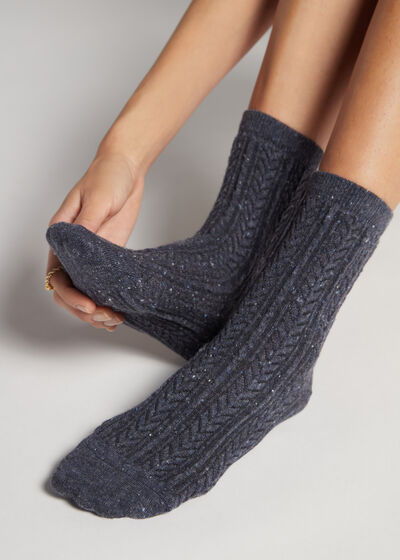 Slub Cotton Short Socks