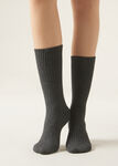 Calcetines Cortos Acanalados con Lana y cashmere