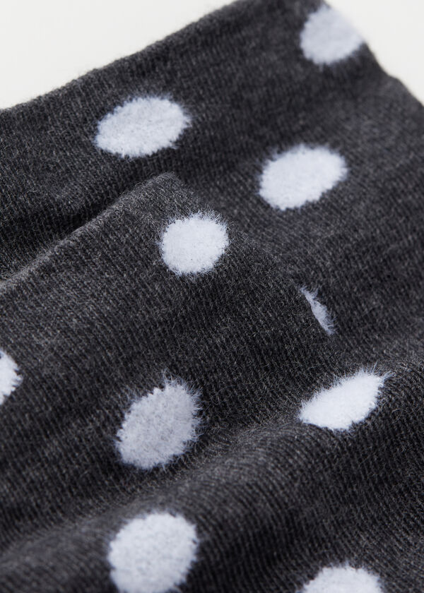 Kurze Socken mit Punktemuster
