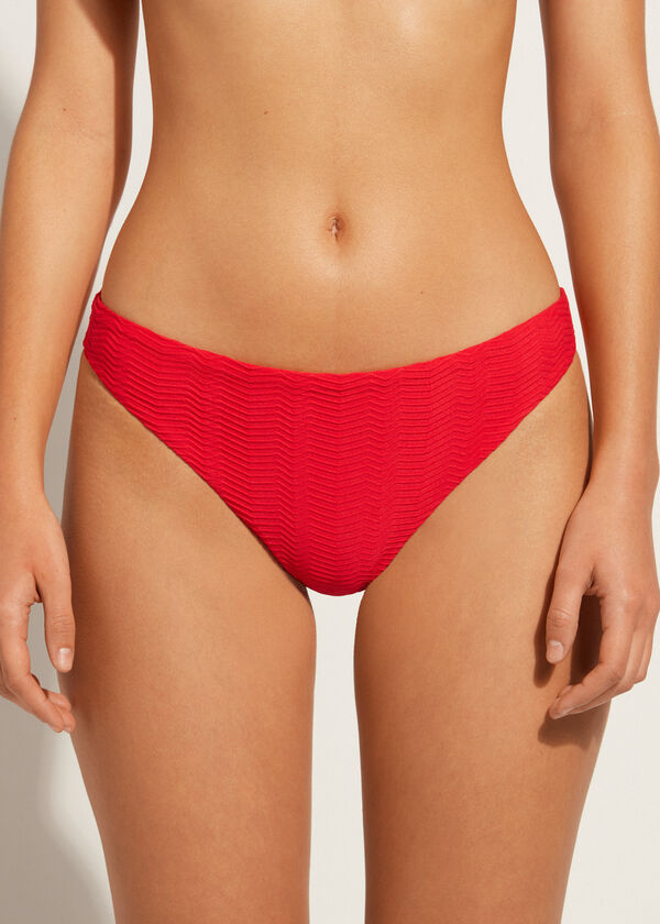 Bikinihose in Chevron-Optik Casablanca