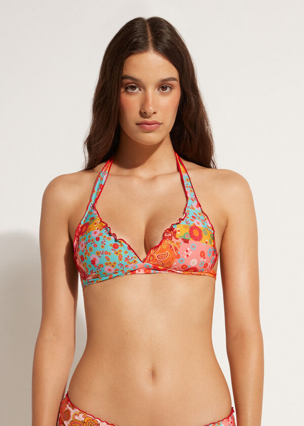Graduated Padded Triangle Swimsuit Top Alicante
